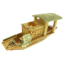 animallparadise Pagoda barca modello 1 S, 14 x 5 x 6 cm, decorazione per acquari AP-ZO-352190 Bateau