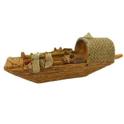 animallparadise Pagoda barca modello 3 S, 14,5 x 5 x 5,5 cm, decorazione per acquari AP-ZO-352194 Bateau