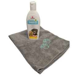 Ei shampoo voor honden, 300 ml met microvezel handdoek. animallparadise AP-FL-507031-2350 Shampoo