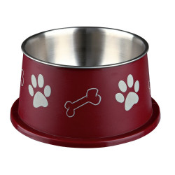 animallparadise Bowl 0.9 liter ø 19 cm for long-eared dogs, stainless steel-plastic - random color. Bowl, bowl, bowl