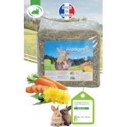 animallparadise Alpine hay, carrot and dandelion, 1 kg, for rodents. Rodent hay
