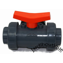 jardiboutique PVC valve, 3 ways "T" Diameter 50 mm. Pool valve