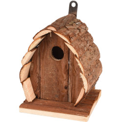 animallparadise Natural wood nesting box, GUIDO, 13 X 13 X 17 cm, for birds Birdhouse