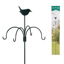 animallparadise Gancio (palo) per accessori per uccelli, alto 148cm. AP-ED-FB145 Stazione di alimentazione per uccelli