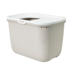 animallparadise Toilet house HOP In. top entry 58 x 39 x 40 cm. taupe . for cat Toilet house