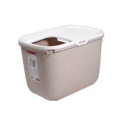 animallparadise Toilet house HOP In. top entry 58 x 39 x 40 cm. taupe . for cat Toilet house