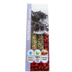 animallparadise Friandises 2 sticks premium arachide pour rat et souris, pour rongeur Snacks et complément