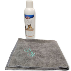 1 Litro de champô para cães de pêlo comprido e toalha em microfibra. AP-TR-2911-2350 Champô