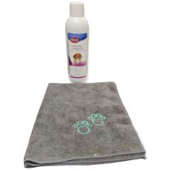 animallparadise Shampoing pour chiots 1Litre et serviette en microfibre Shampoing