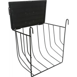 animallparadise Hanging hay rack with cover, size 20 x 18 x 12cm. for rodents. Food rack