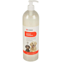 animallparadise Shampoing crème 1L a l'huile d'olive avec 1 serviette en microfibre pour chien Shampoing