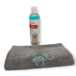 Champô de 300 ml e toalha em microfibra para cachorros AP-FL-1030856-2350 Champô