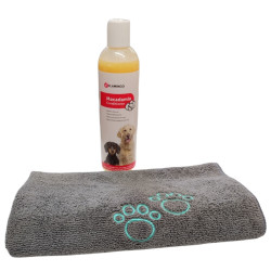 animallparadise Macadamia conditioner 300ML for dogs and microfiber towel. Shampoo