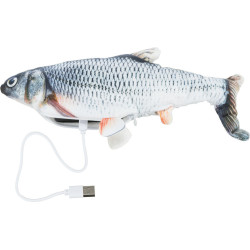 animallparadise Wriggling fish with catnip, rechargeable by usb. for cats. Games with catnip, Valerian, Matatabi