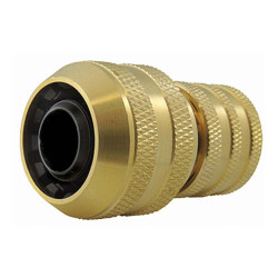 Jardiboutique Brass fittings : 3 ball quick connector for 12 to 15 mm hose Watering