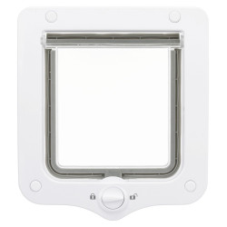 animallparadise 2 position cat flap white, 20 × 22 cm outside for cats Cat flap