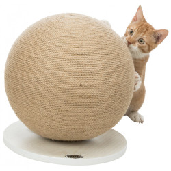 animallparadise Scratching post, round shape for cat mounted on tray. Scratchers and scratching posts