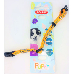 zolux Necklace PUPPY MASCOTTE. 8 mm .16 to 25 cm. yellow color. for puppies Puppy collar