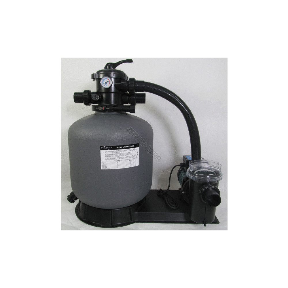 Unidade de filtragem de areia para piscinas de 11 m3/hora PSL-050-0006 Filtro de areia e platina