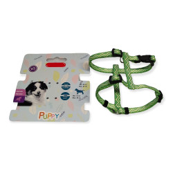 animallparadise PUPPY PIXIE xs 8 mm green harness 18 to 29 cm for puppies dog harness