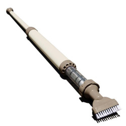 Jardiboutique Manovac broom beige and brown manual use spa and small pool Vacuum cleaner
