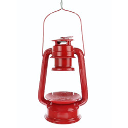 animallparadise Lanterna mangiatoia, rosso, 23 cm di altezza, per uccelli AP-ED-FB419 Alimentatore di semi