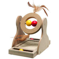 Brinquedo com riscador, 30 cm de madeira para gatos. AP-FL-560148 Jogos