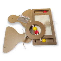 animallparadise Giocattolo da grattare, in legno 30 cm per gatti. AP-FL-560148 Giochi