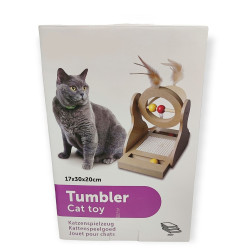 animallparadise Tumbler toy for scratching, wooden 30 cm for cat. Games