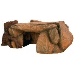 Bandeja de pedra com toco de 25 cm, aquário AP-TR-8847 Decoração e outros