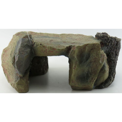 animallparadise Vassoio di roccia con ceppo 25 cm, acquario AP-TR-8847 Decorazione e altro