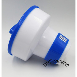 jardiboutique Large Plastic Floating Chlorine or Bromine Dispenser 17.5 CM for Pebble Diffuser