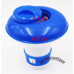 Doseador de plástico flutuante de 13 cm para pequenas pastilhas de cloro ou bromo JB-IN-SDCHLPA Difusor