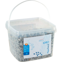 animallparadise Decorative gravel 2-3 mm grey Ashewa aquaSand 5 kg for aquarium Soils, substrates