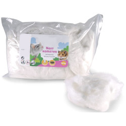 animallparadise White wadding for hamster bed 100 gr rodents Beds, hammocks, nesters