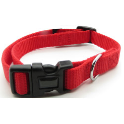 animallparadise Nylon collar size 30-40 cm 15 mm red color for dog Nylon collar