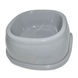Taça quadrada de 1 litro, de plástico cinzento, para cães AP-ZO-474222GPI Tigela, tigela