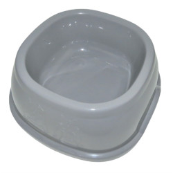 animallparadise Square bowl 1 liter, grey plastic, for dogs Bowl, bowl