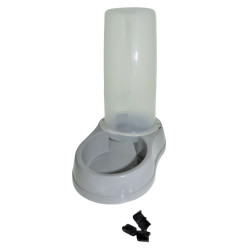 animallparadise Mixed dispenser 650 ml, water or kibble, grey plastic, for dog or cat Bowl, bowl