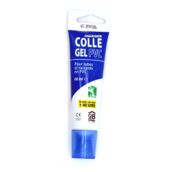 Interplast 60 ml Tube colle gel pour tube PVC raccord piscine colle et autre