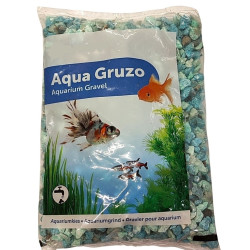 Gruzo groen grind 900 gr voor aquaria. animallparadise AP-FL-400716 Bodems, substraten