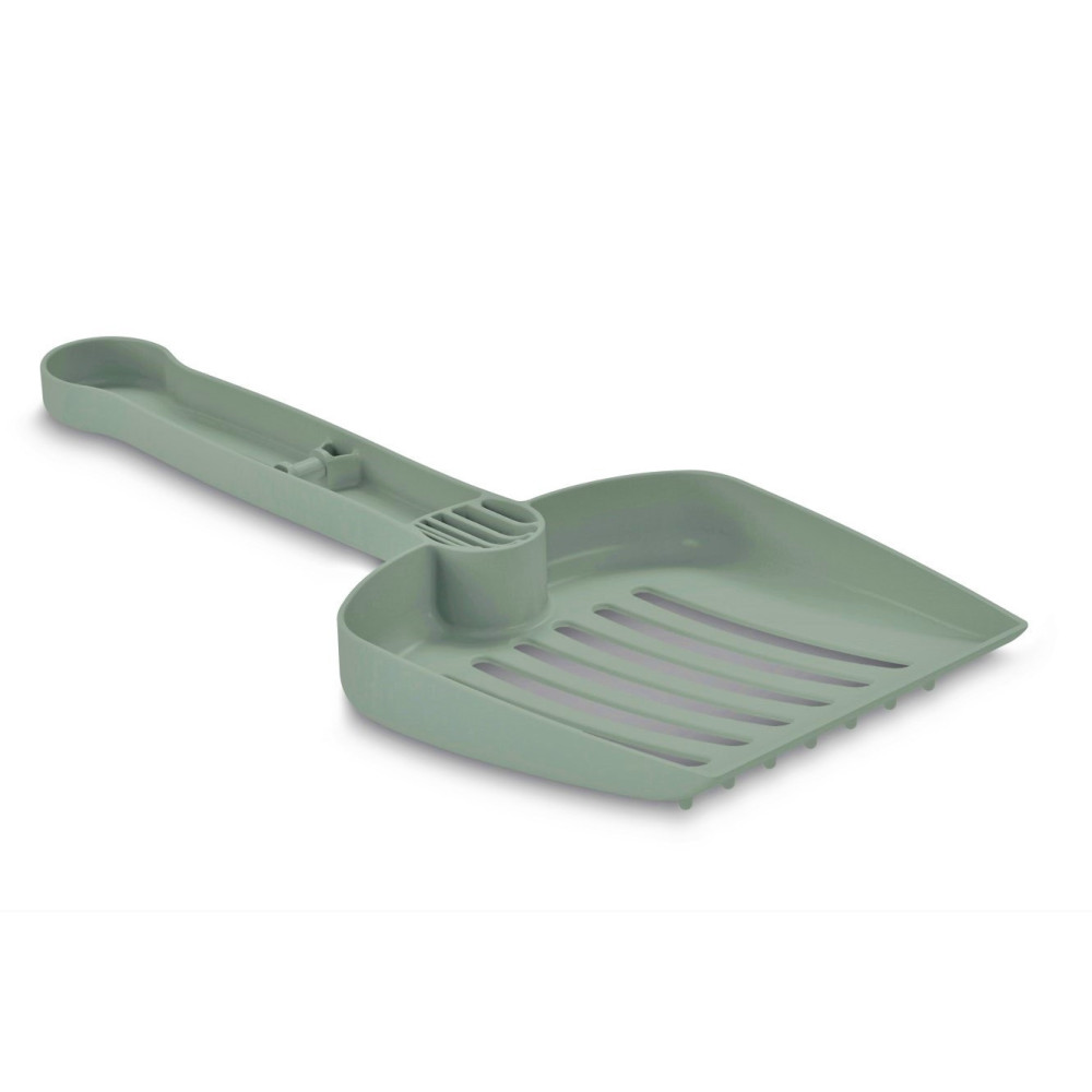 animallparadise Litter scoop 25 cm, green recycled plastic, for cats litter scoop