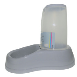 Dispensador de kibble plástico de 3,5 kg, cinza, para cães e gatos AP-ZO-474308GPI Distribuidor de água, alimentos