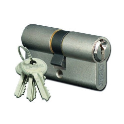 jardiboutique Cylinder 2 entries 30x40 nickele 3 keys Door lock cylinders