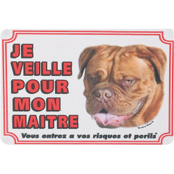 Dogue de Bordeaux sinal de portão de cachorro. AP-FL-507365 Painel