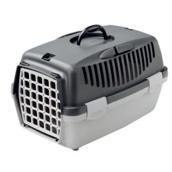 animallparadise Cage gulliver 1, couleur gris, taille : 48 x 32 x 31 cm, transport chien max 6 kg Cage de transport