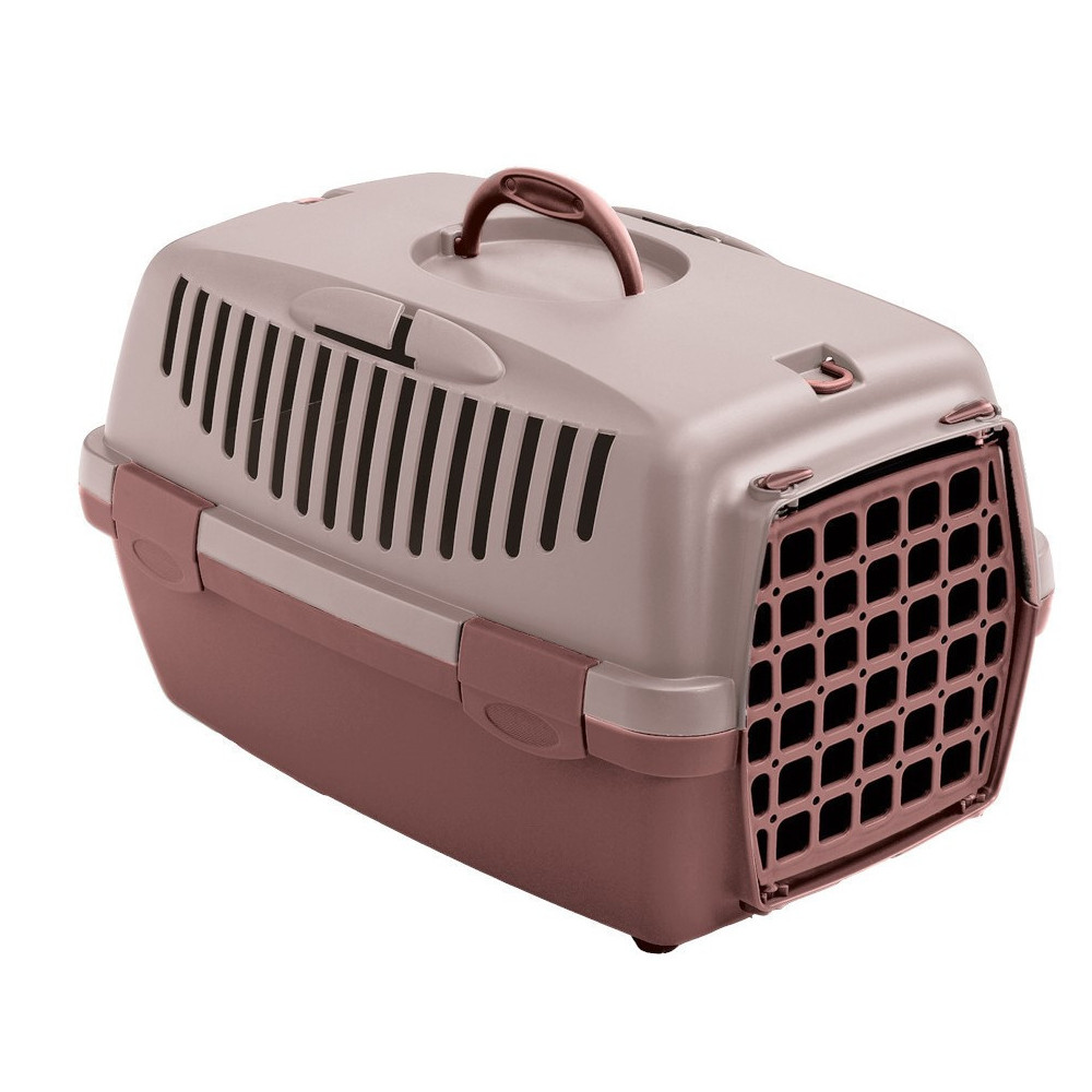 animallparadise Gulliver 1 crate, pink, 48 x 32 x 31 cm, max 6 kg dog transport Transport cage