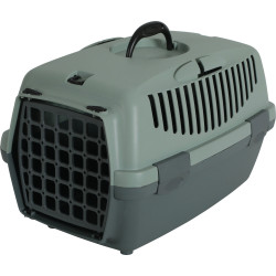 animallparadise Cage GULLIVER 1, en plastique recyclé, transport pour chien max 6 kg. Cage de transport