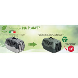 copy of GULLIVER 1 caixa, feita de plástico reciclado, para cães até 6 kg. AP-ZO-422180 Gaiola de transporte