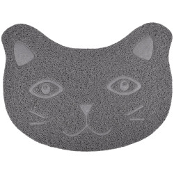 AP-FL-561147 animallparadise Alfombra gris Zelda 30 x 40 cm para caja de arena de gato. Alfombras de basura